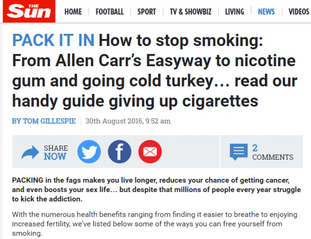 the sun 30 aug